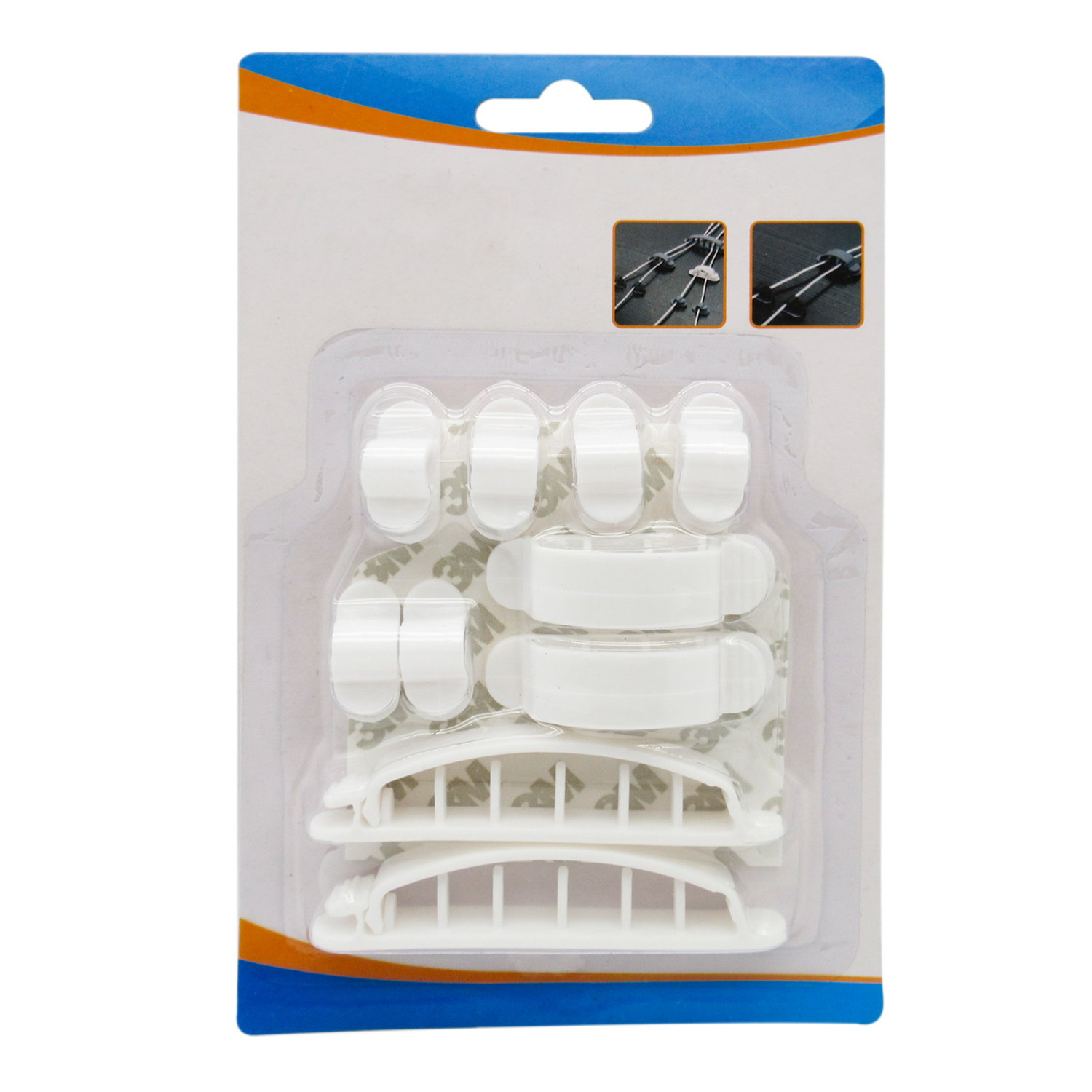 10 in 1 pack adhesive office desk silicone multifunction white phone cable holder charger wire holder cable organizer clips